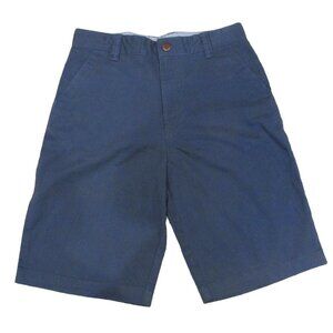 Wonder Nation Flat‎ Front Chino Shorts Youth Boys Size 16 Navy Blue Adjustable